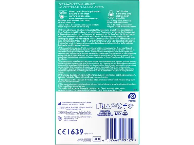 Durex Kondome Überrasch Mich 10 Stück