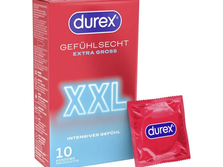 Durex Kondome Gefühlsecht Extra Gross XXL 10 Stück