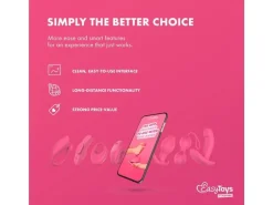 EasyConnect EasyConnect VibrationsPenisring Leo, appgesteuert Rosa