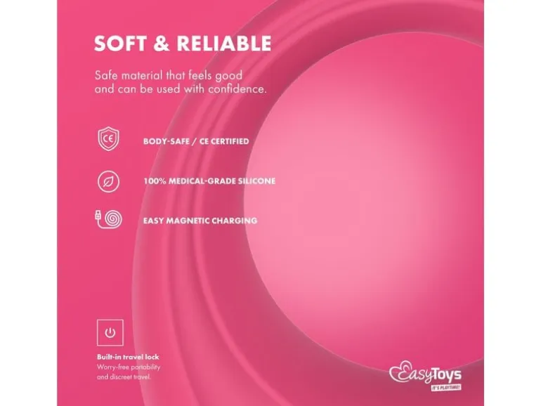 EasyConnect EasyConnect VibrationsPenisring Leo, appgesteuert Rosa