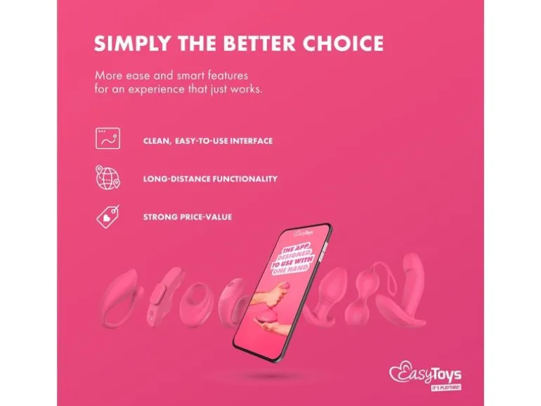 EasyConnect EasyConnect Vibrierendes Ei Aria, appgesteuert Rosa