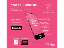 EasyConnect EasyConnect Vibrierender Analplug Axel, appgesteuert Rosa