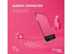EasyConnect EasyConnect Vibrierender Analplug Axel, appgesteuert Rosa