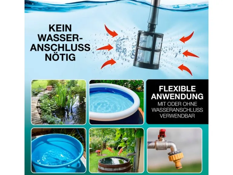 EASYmaxx Akku-Hochdruckreiniger 21 V, Schwarz