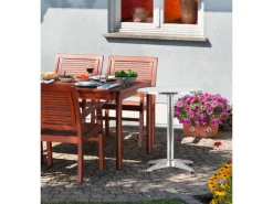 EASYmaxx Bartisch klappbar, 115 x 60 cm, Silber