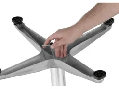 EASYmaxx Bartisch klappbar, 115 x 60 cm, Silber