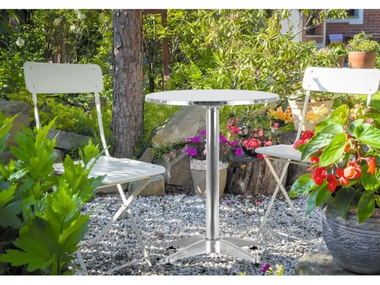 EASYmaxx Bartisch klappbar, 115 x 60 cm, Silber
