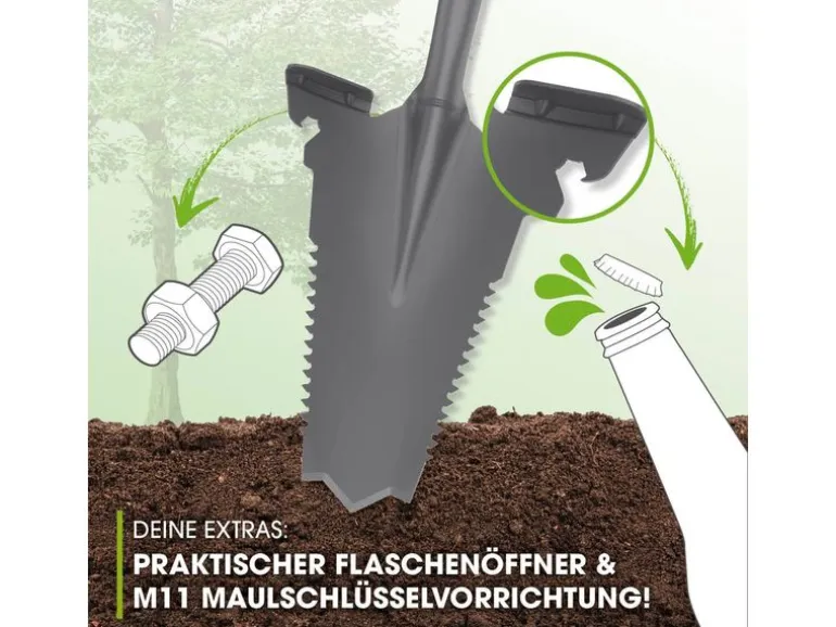 EASYmaxx EASYmaxx Spaten- & Wurzelsäge - 114 cm, Grau/Rot