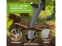 EASYmaxx EASYmaxx Spaten- & Wurzelsäge - 114 cm, Grau/Rot