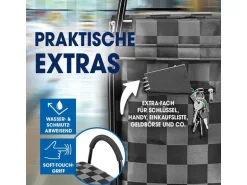 EASYmaxx Einkaufstrolley 52 l, Schwarz / Grau