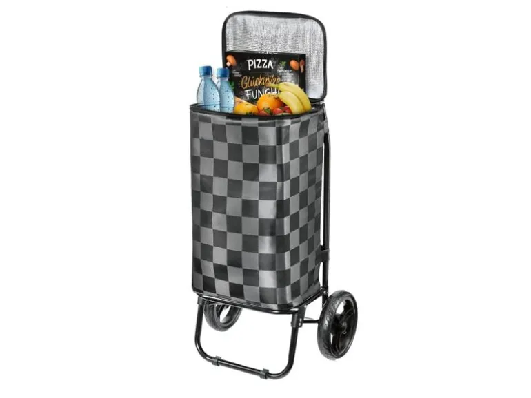 EASYmaxx Einkaufstrolley 52 l, Schwarz / Grau