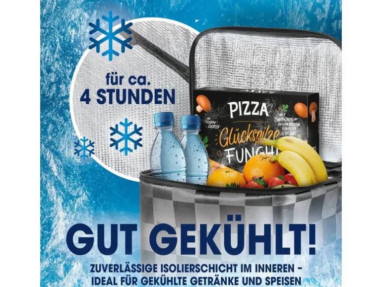 EASYmaxx Einkaufstrolley 52 l, Schwarz / Grau