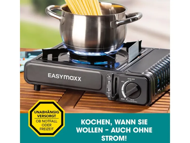 EASYmaxx Gaskocher inkl. Koffer
