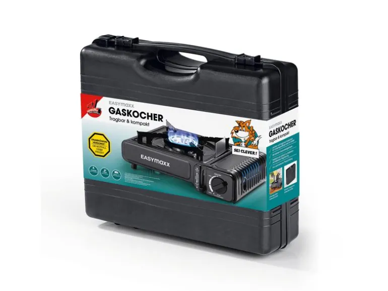 EASYmaxx Gaskocher inkl. Koffer