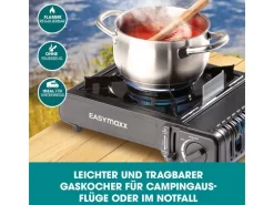 EASYmaxx Gaskocher inkl. Koffer
