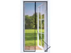 EASYmaxx Moskitonetz 100 x 210 cm Magic Klick, Schwarz