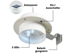EASYmaxx Solar-Leuchte Dachrinne 3er-Set 1.2 V