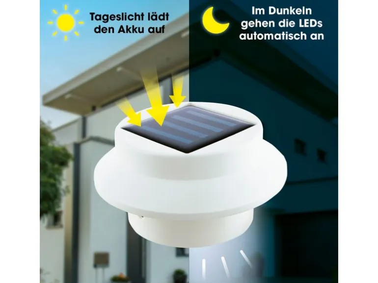 EASYmaxx Solar-Leuchte Dachrinne 3er-Set 1.2 V