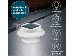 EASYmaxx Solar-Leuchte Dachrinne 3er-Set 1.2 V
