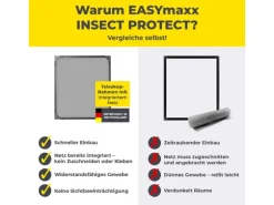 EASYmaxx Teleskop Insektenschutzgitter Anthrazit