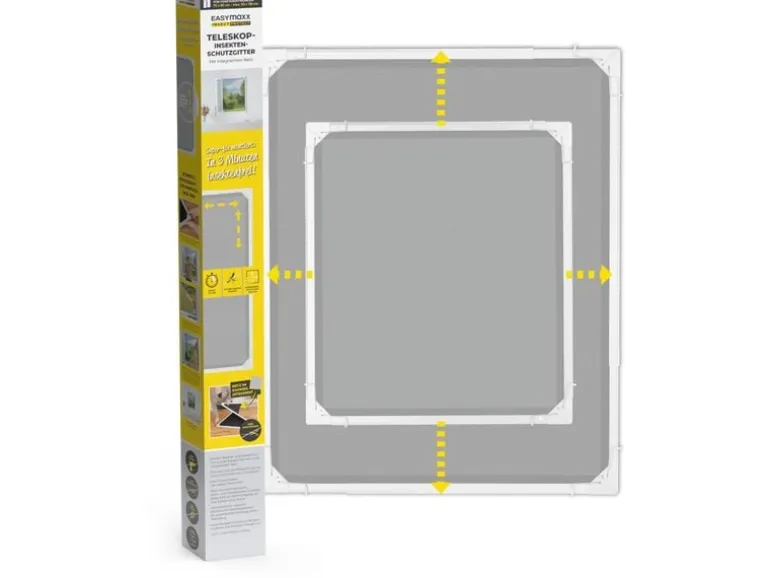 EASYmaxx Teleskop Insektenschutzgitter Weiss