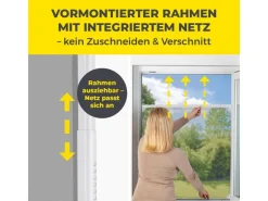 EASYmaxx Teleskop Insektenschutzgitter Weiss