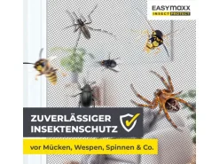 EASYmaxx Tür-Moskitonetz Strong Click, 100 x 210 cm, schwarz