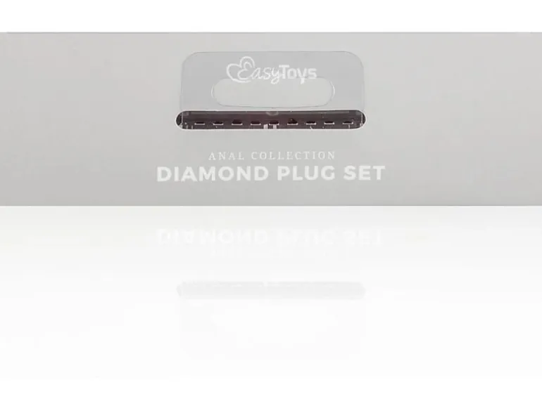 Easytoys Anal Plug aus Silikon mit Diamant Schwarz