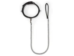 Easytoys Fetish Collection Fetisch Halsband mit Leine Schwarz