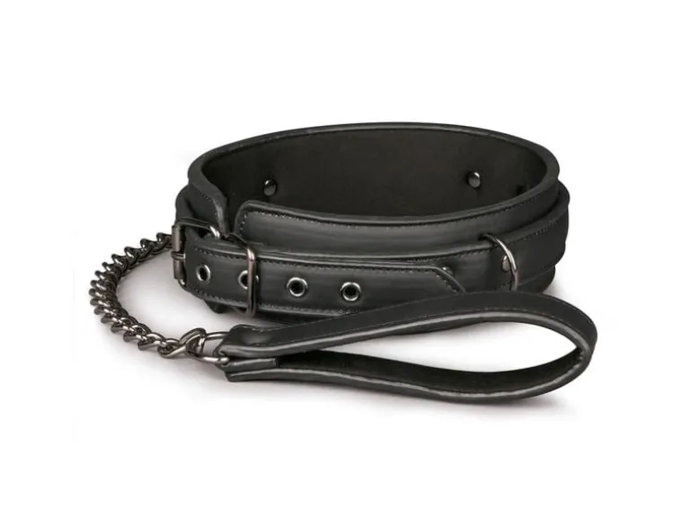 Easytoys Fetish Collection Fetisch Halsband mit Leine Schwarz