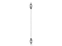 Easytoys Fetish Collection Japanische Kleeklammern mit Kette Silber