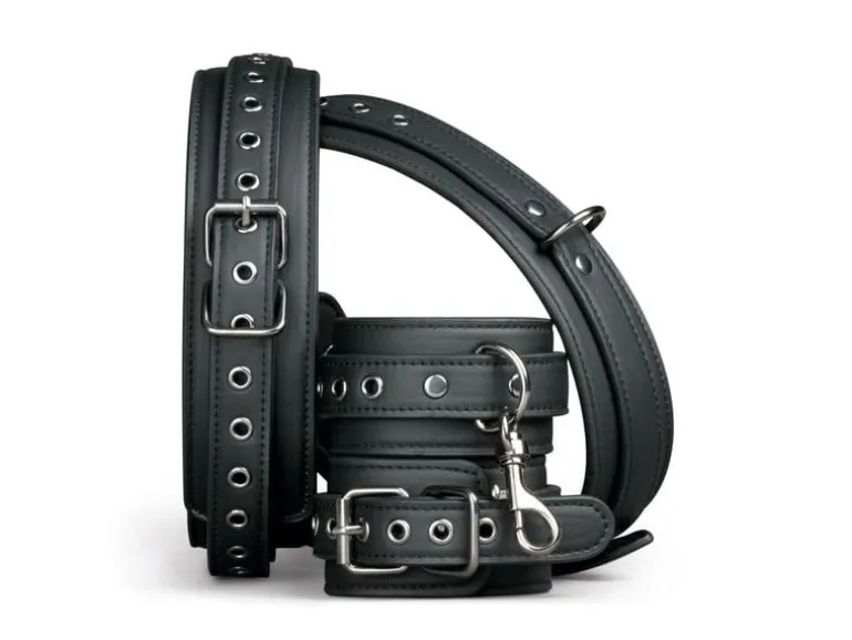Easytoys Fetish Collection Thigh und Wrist Cuff Set Schwarz