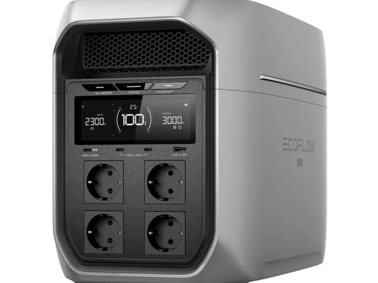 EcoFlow Power Station Delta 3 Max Plus 3000 W Silber, 2048 Wh