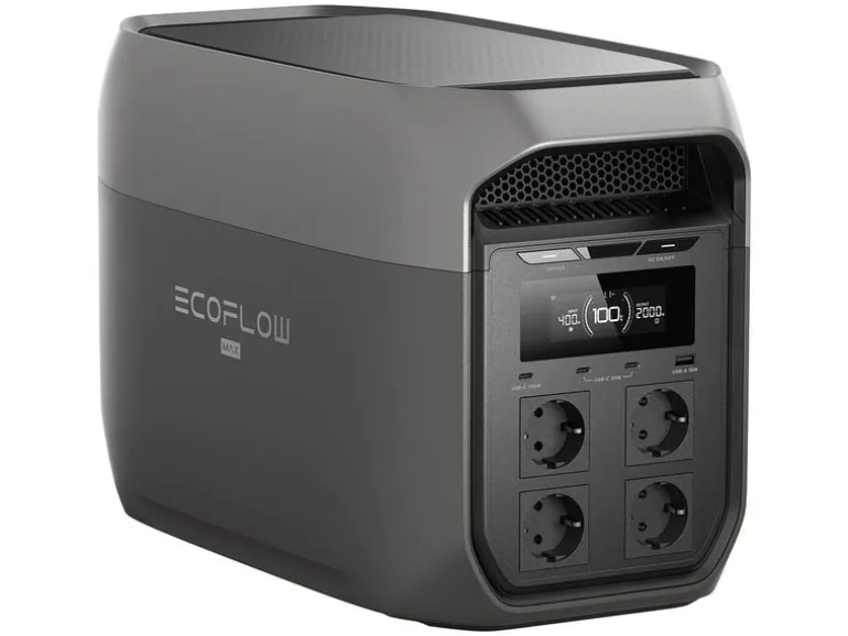 EcoFlow Power Station Delta 3 Max Schwarz, 2048 Wh