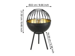 EGLO Leuchten Gartenlicht Solar Tischleuchte Ø 22 cm