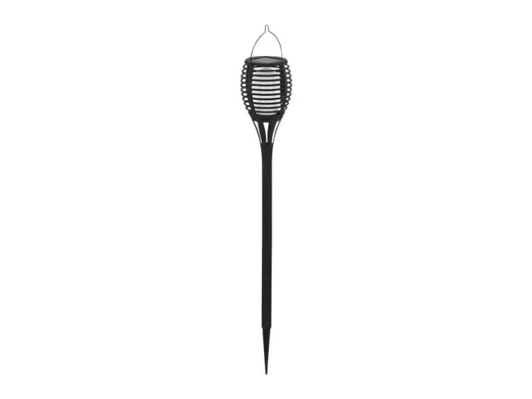 EGLO Leuchten Gartenlicht Solar Fackel, Schwarz