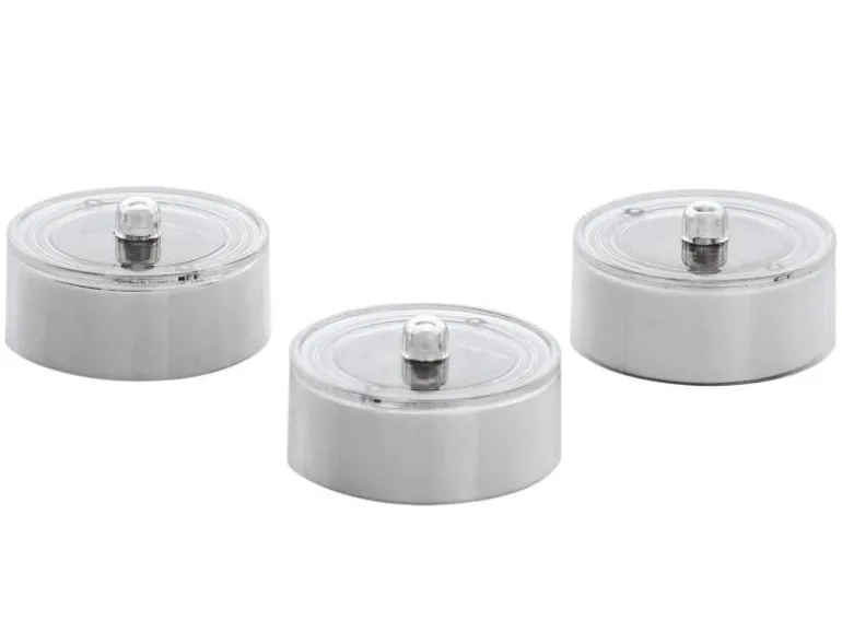 EGLO Leuchten LED Teelichter Set SOLAR Ø 5 x 3 cm, Weiss