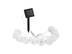 EGLO Leuchten Lichterkette Solar RGB 200 cm, Weiss