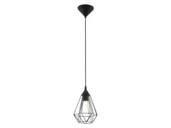EGLO Leuchten Pendelleuchte TARBES 1x E27, 17.5 cm Schwarz