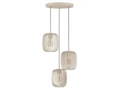 EGLO Leuchten Pendelleuchte ROMAZZINA beige exkl. E27 3x40W