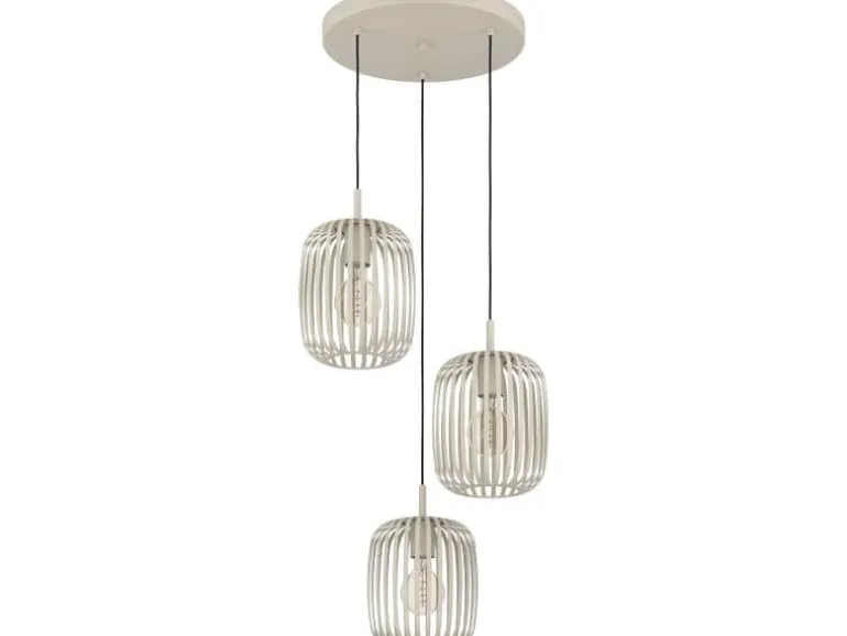 EGLO Leuchten Pendelleuchte ROMAZZINA beige exkl. E27 3x40W