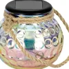 EGLO Leuchten Solar Windlicht Glas irisierend