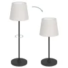 EGLO Leuchten Tischleuchte Leonero Akku H:340 LED-CCT Touch Weiss