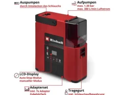 Einhell Akku-SUP-Kompressor 18/380 Solo 1.38 bar, 380 l/min