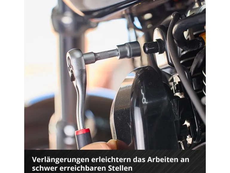 Einhell Einleger E-Case Stecknüsse und Ratschen, 60-tlg.