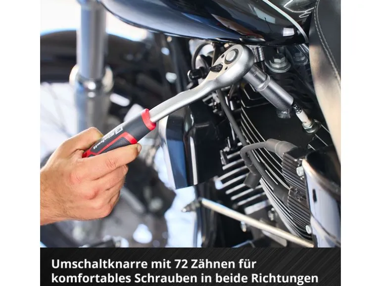 Einhell Einleger E-Case Stecknüsse und Ratschen, 60-tlg.