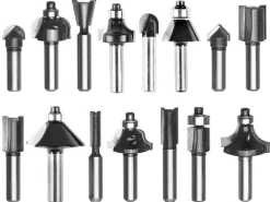 Einhell Fräserset Ø 8 mm 15-teilig