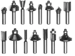 Einhell Fräserset Ø 8 mm 15-teilig