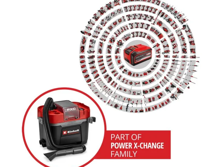 Einhell Professional Akku-Nass-/Trockensauger TP-VC 18/10 Li BL L-Solo