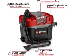 Einhell Professional Akku-Nass-/Trockensauger TP-VC 18/10 Li BL L-Solo